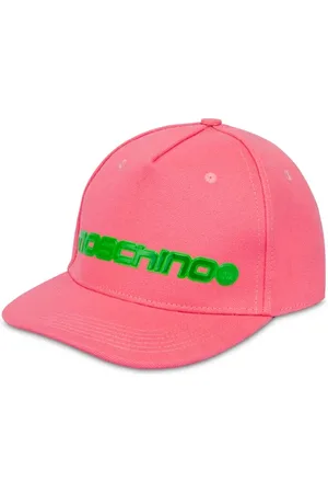 Moschino Reflective Logo Canvas Hat Pink