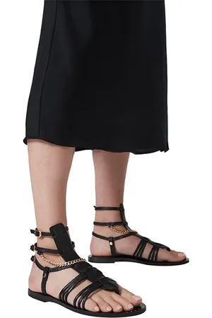 AllSaints Gelda Flat Sandal Black