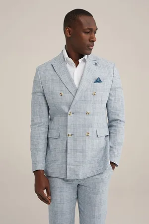 WE Fashion Blazer Double Breasted Light Blue