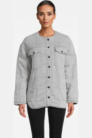 AllSaints Clark Denim Liner Stone Grey