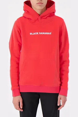Black Bananas Jr. Script Hoodie Red