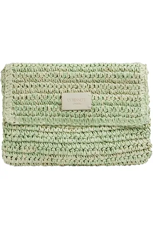LK Bennett Cu Klara Oversized Raffia Sea Green