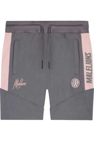 Malelions Sport Coach Short Matt Grey/pink