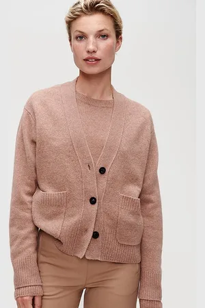 ZENGGI Gabby Boxy Cardigan Cinder Rose