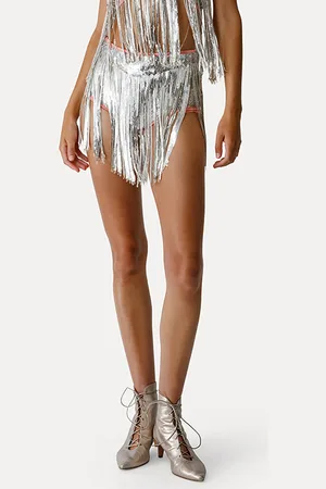 FORTE FORTE Forte Forte Sequinned Hot Pants Silver