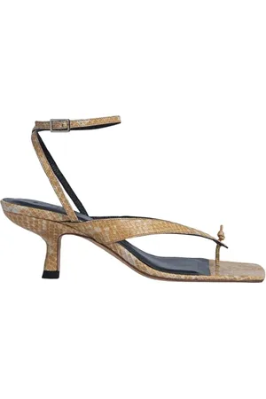 By Far Mindy Blonde Snake Print Leather