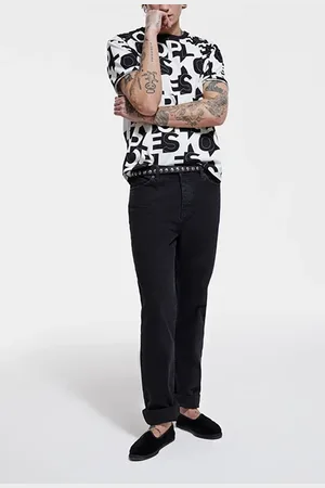 The Kooples T Shirt Monogramme Black / White