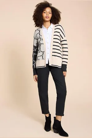 White Stuff Harriet Heart Cardigan Natural