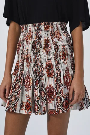 IRO Tomie Mini Skirt In Multico Orange