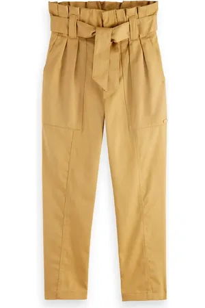 Scotch&Soda High-rise Paperbag Twill Pants Sand