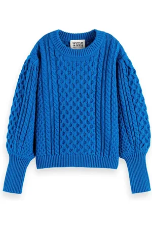 Scotch&Soda Chunky Cable Knit Pullover Electric Blue