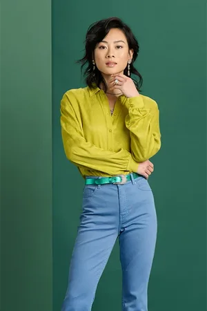 POM Amsterdam Blouse - Milly Titanium