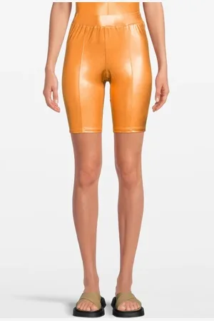 FORTE FORTE Forte Forte Laminated Stretch Slim Fit Shorts Rame