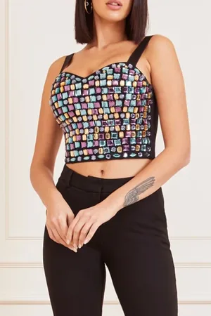 Guess GUESS The Tilly Corset Jet Black A996