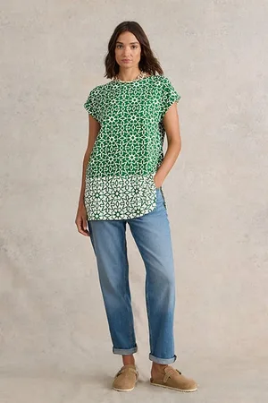 White Stuff Carrie Tunic Green Printed