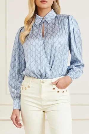 Guess GUESS Monogram Bodysuit Dust Light