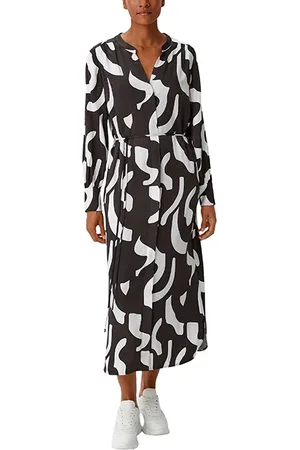 Comma, Dresses Grey/black