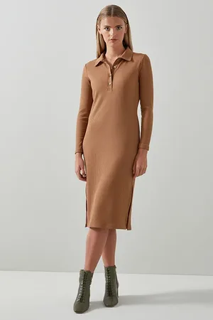 LK Bennett Dr Ruby Jersey Knit Camel