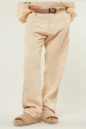 10 days Straight Pants Slub Twill Frappe