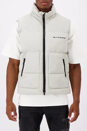 Black Bananas Block Bodywarmer Grey