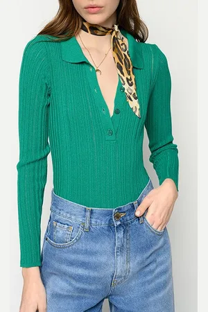 Pinko Becky 2 Body Costa Irregolare Old Green