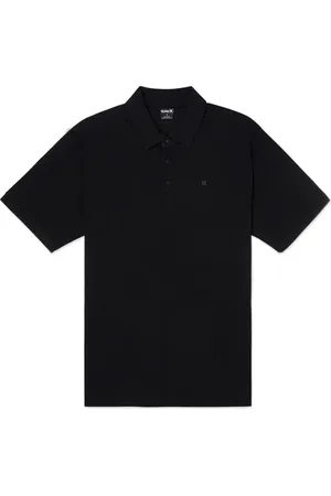 Hurley H2o Dri Ace Slub Polo Short Sleeve Black