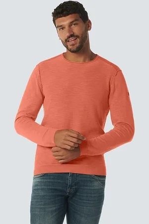 No Excess Pullover Crewneck Garment Dyed + Stone Washed Melon