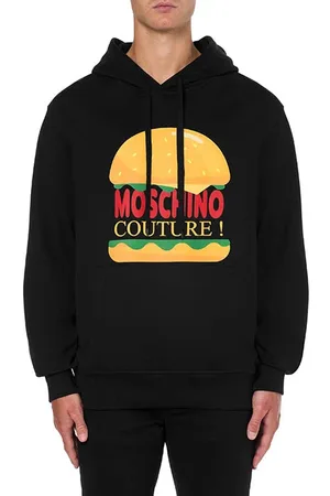 Moschino Hamburger Hoodie Black