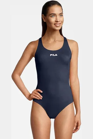 Fila Saki Racer Back Swimsuit Black Iris