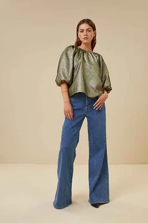 BY-BAR Vince Gold Blouse Gold