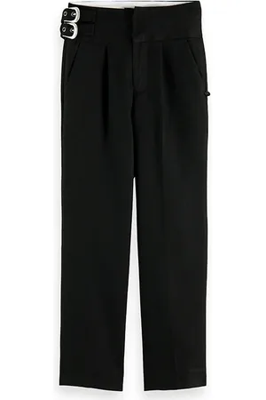 Scotch&Soda Western Inspired Slim-fit High-rise Pants Black