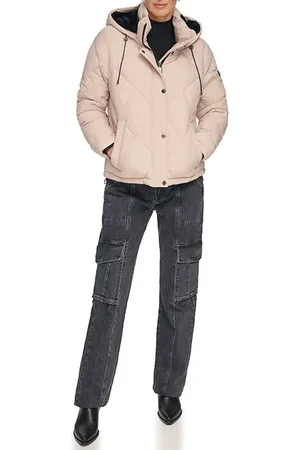 DKNY Zpfrt Diamond Quilt Pebble