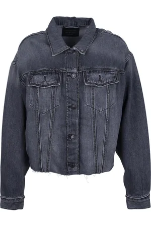 AllSaints Piper Diamante Jacke Washed Black