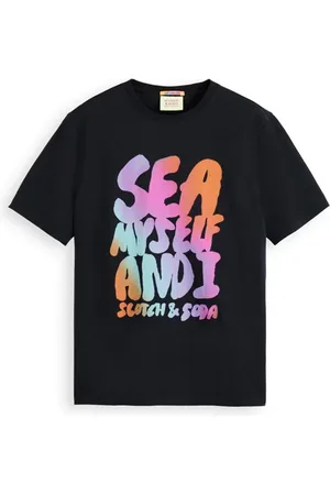 Scotch&Soda Front Artwork T-shirt Black