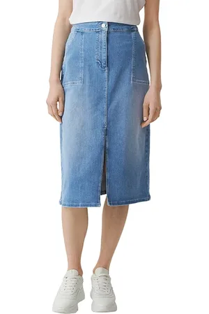 Comma, Skirts Blue-denim