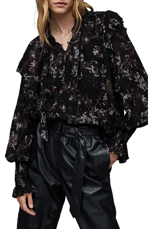 AllSaints Lara Viola Shirt Black