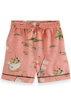 Scotch&Soda Straight Leg All-over Printed Shorts Seaside Adventures