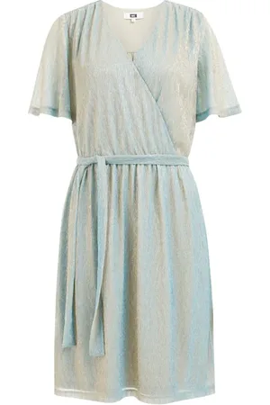 WE Fashion Dress Short Light Blue