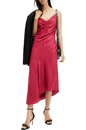 AllSaints Alexia Jacq Dress Berry Pink