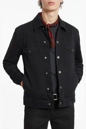 John Varvatos Pete Trucker - Snap Closures Back Panel Black