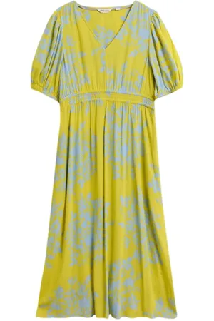 White Stuff Salma Eco Vero Mini Dress Yellow Printed