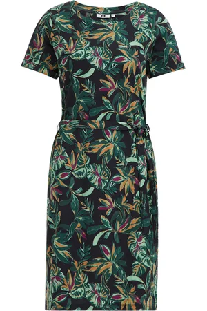 WE Fashion Dress Midi Dark Green