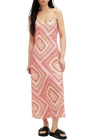 AllSaints Bryony Luisa Dress Blood Orange