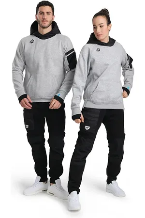 Arena Hooded Sweat Tech Medium Grey Heather