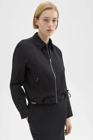 THEORY Cropped Jacket Black