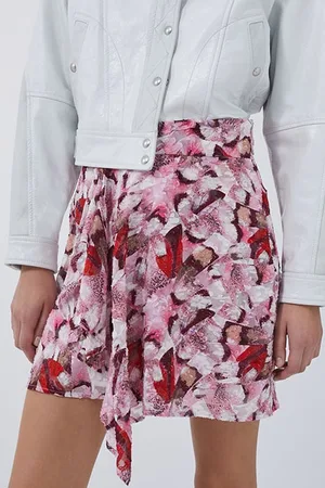 IRO Cartis Mini Skirt In Mixed Pink