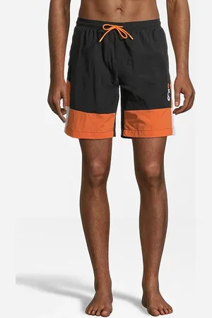 Fila Sciacca Swim Shorts Black-celosia Orange-bright White