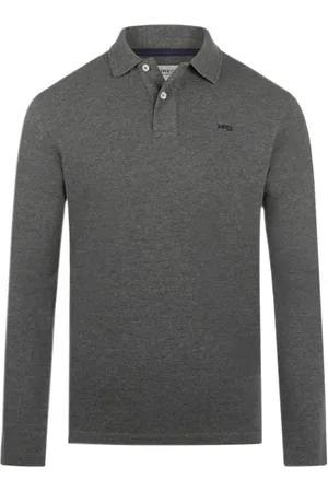 McGregor Long Sleeve Polo Dark Grey Melange