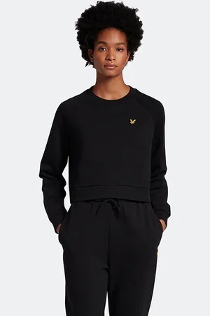 Lyle & Scott Cropped Sweatshirt Jet Black