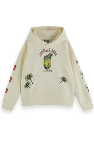 Scotch&Soda Loose-fit Picnic Artwork Hoodie Vanilla Ice